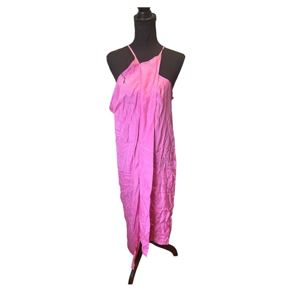 NWOT Topshop Bright Pink Chemise - Picture 2 of 9